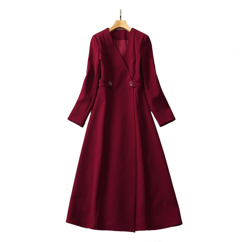 Kate Middleton Burgundy Wrap Style Midi Christmas Occasion Dress