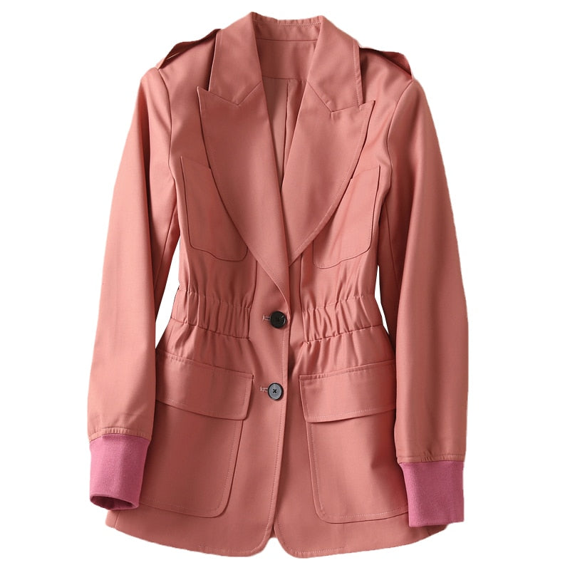 Kate Middleton Coral Cargo Jacket Peach Casual Blazer
