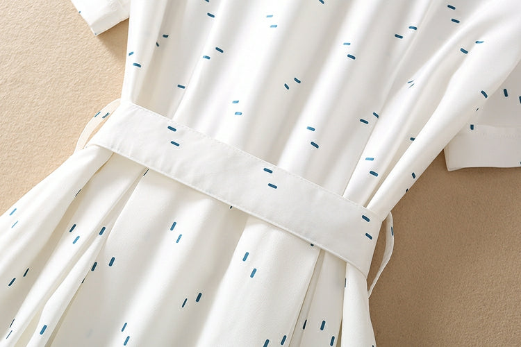 Kate Middleton White Belted Shirt Dress