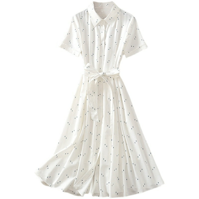 Kate Middleton White Belted Shirt Dress