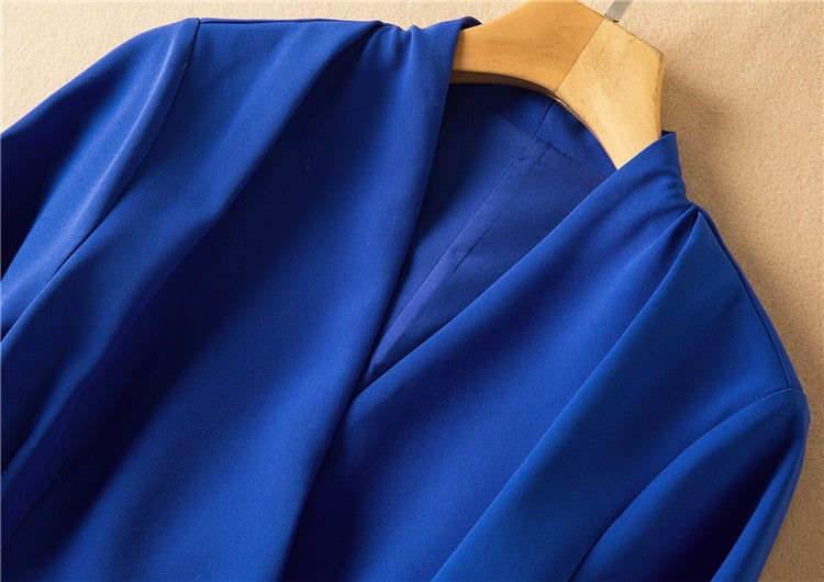 Kate Middleton Royal Blue Midi Coat Dress