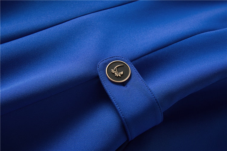 Kate Middleton Royal Blue Midi Coat Dress