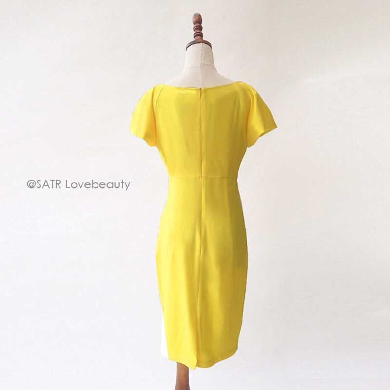 Kate Middleton Bright Yellow Wimbledon Pencil Summer Dress