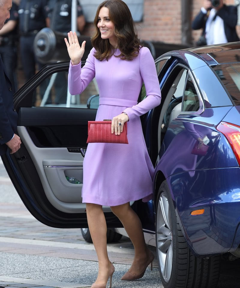 Kate Middleton Lilac Purple Fit Flare Dress opalroyaleclothing Kate Middleton Lilac Purple Fit Flare Dress opalroyaleclothing