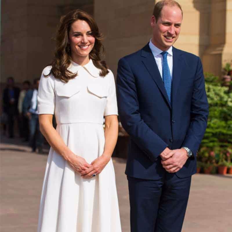 Kate Middleton White Fit Flare A line Dress