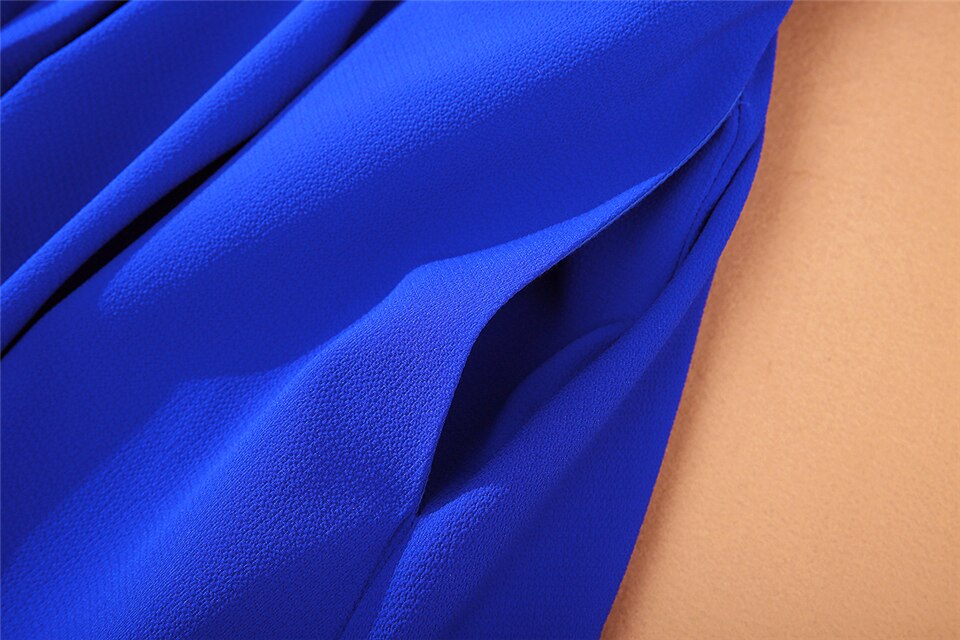 Kate Middleton Royal Blue Short Sleeve Belted Midi Dress