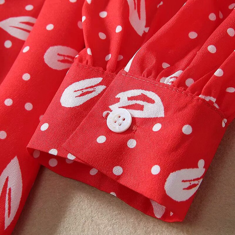 Kate Middleton Christmas Party Red Pussy Bow Midi Dress