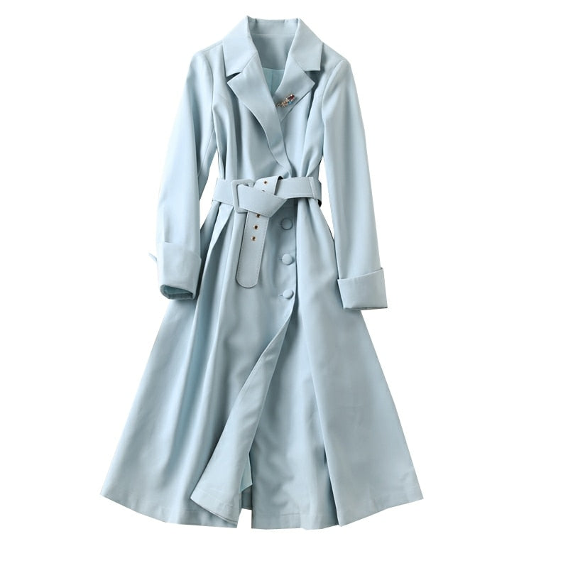 Kate Middleton Pale Blue Duck Egg Coat Dress