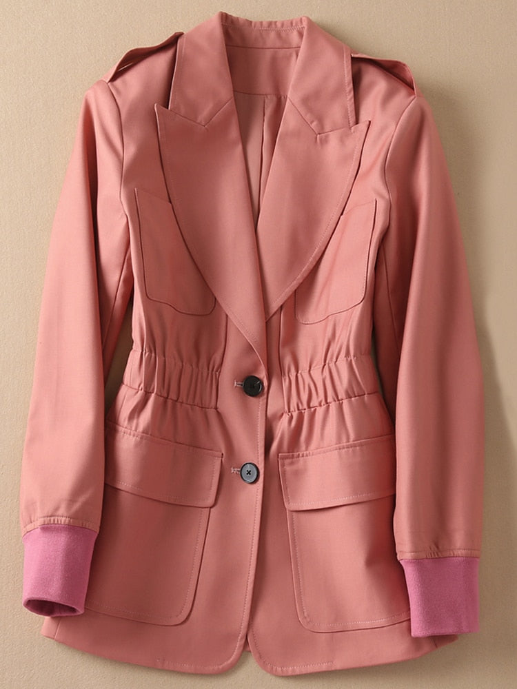 Kate Middleton Coral Cargo Jacket Peach Casual Blazer