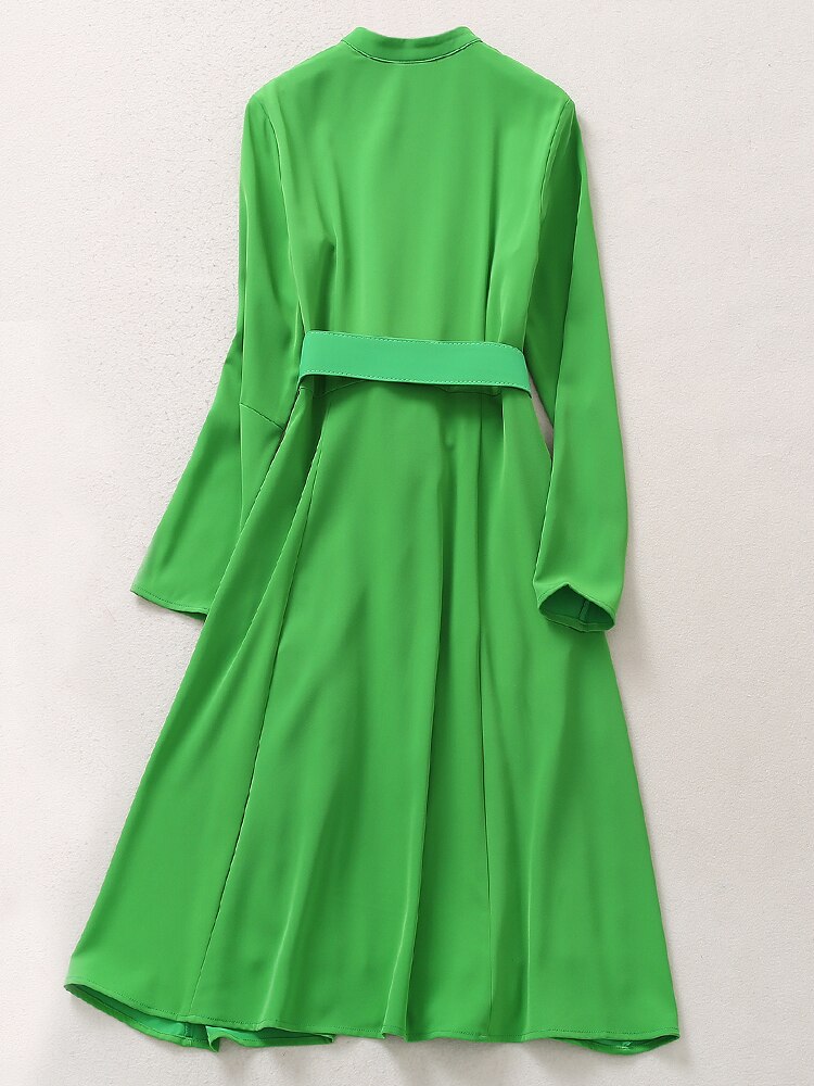 Kate Middleton Green Fit Flare Belted Dress