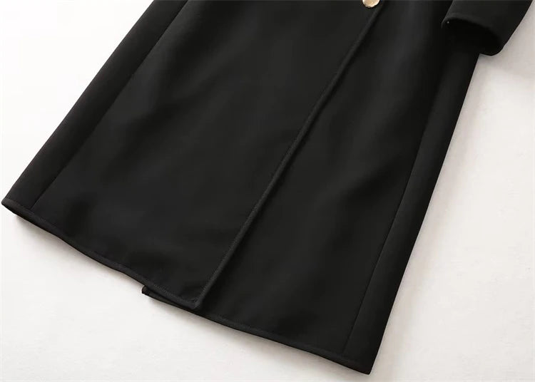 Kate Middleton Military Gold Button Long Coat