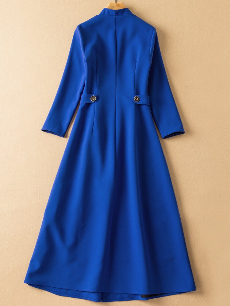 Kate Middleton Royal Blue Midi Coat Dress