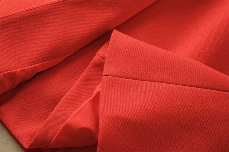 Kate Middleton Red Button Trench Coat Midi Long Jacket
