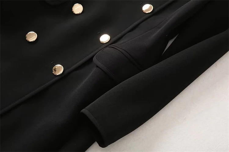 Kate Middleton Military Gold Button Long Coat