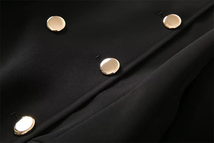 Kate Middleton Military Gold Button Long Coat