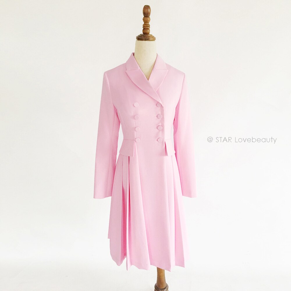 Kate Middleton Pink Coat Dress Garden Party Suit Occasion Coat