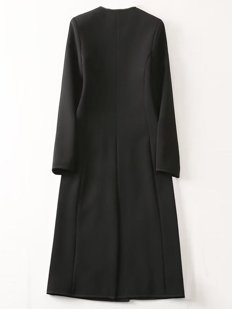 Kate Middleton Military Gold Button Long Coat