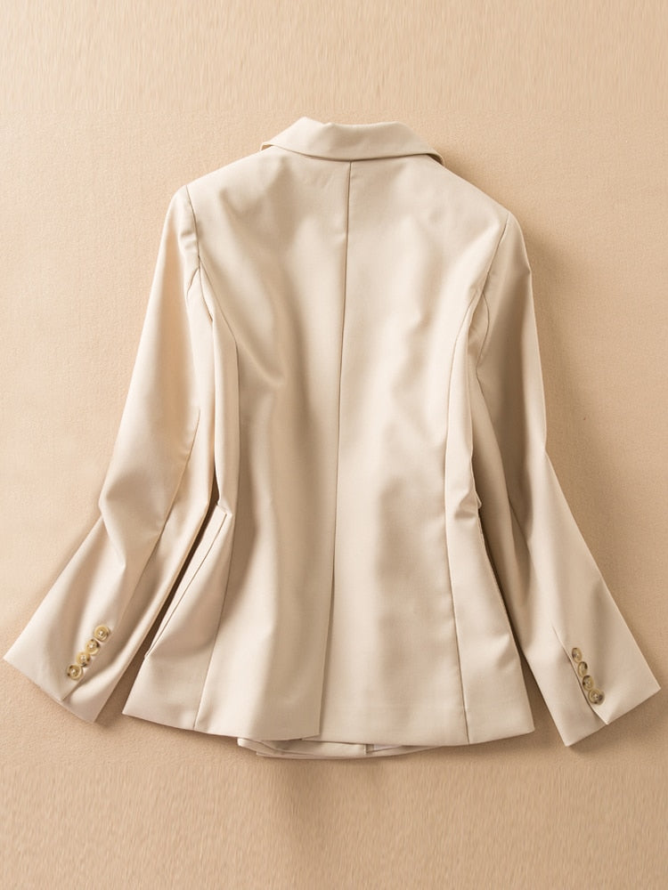 Kate Middleton Stone Beige Double Breasted Blazer Jacket