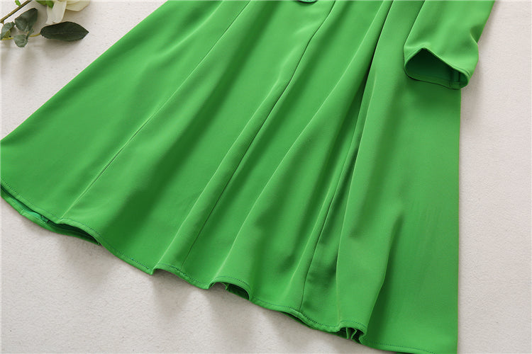 Kate Middleton Green Fit Flare Belted Dress