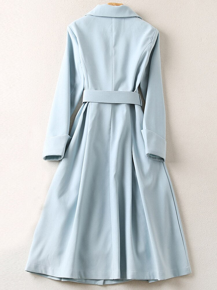Kate Middleton Pale Blue Duck Egg Coat Dress