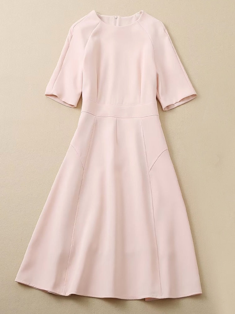 Kate Middleton Pale Pink Fit Flare Summer Dress