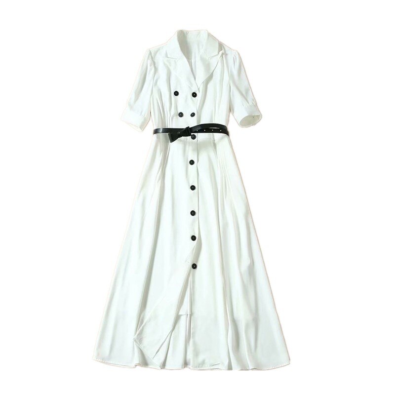 Kate Middleton White Midi Shirt Dress