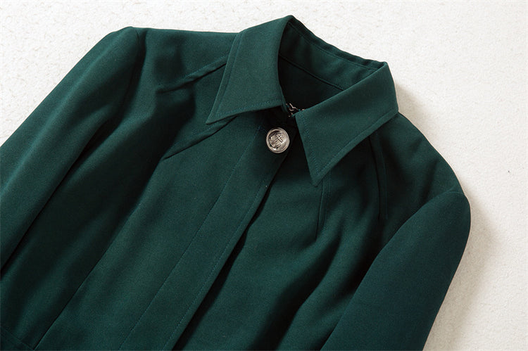 Kate Middleton Dark Green Coat Dress Military Trench Coat St Patrick's Day Outfit