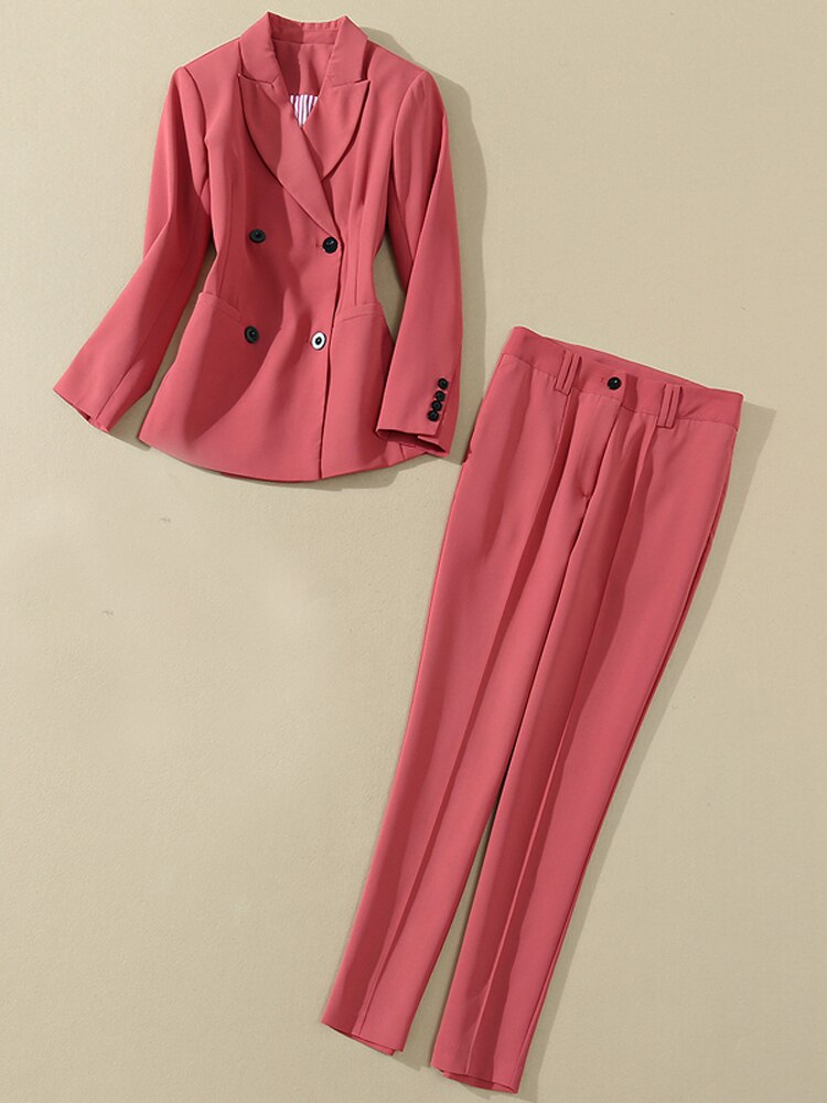 Kate Middleton Pink Blazer Suit Jacket & Trousers