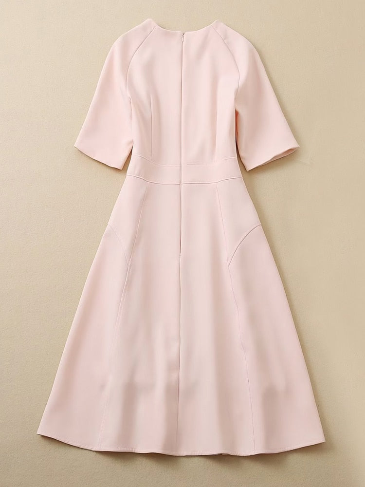 Kate Middleton Pale Pink Fit Flare Summer Dress