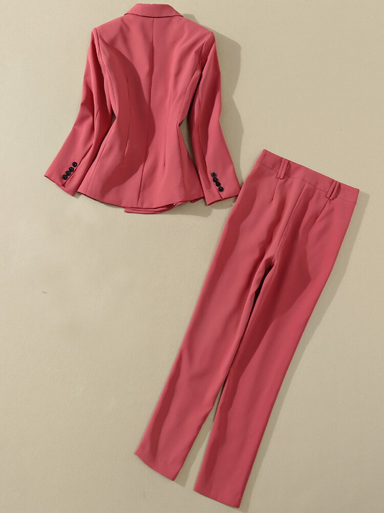 Kate Middleton Pink Blazer Suit Jacket & Trousers